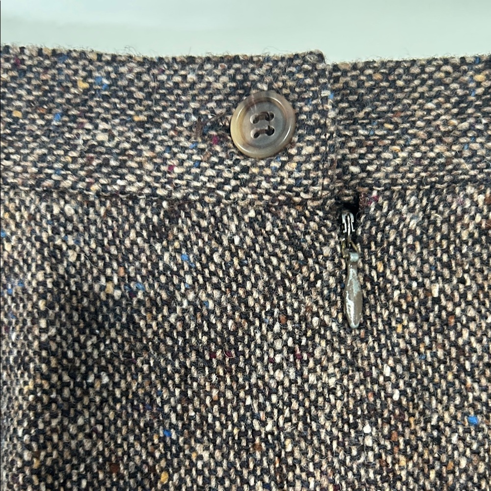 Vintage Wool Orvis Dark Brown A-Line Skirt - Picture 4 of 9